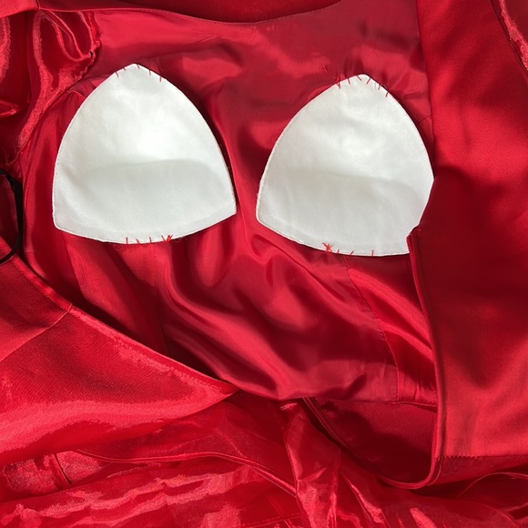 Fire Engine Red Formal Gown - Picture 5 of 9